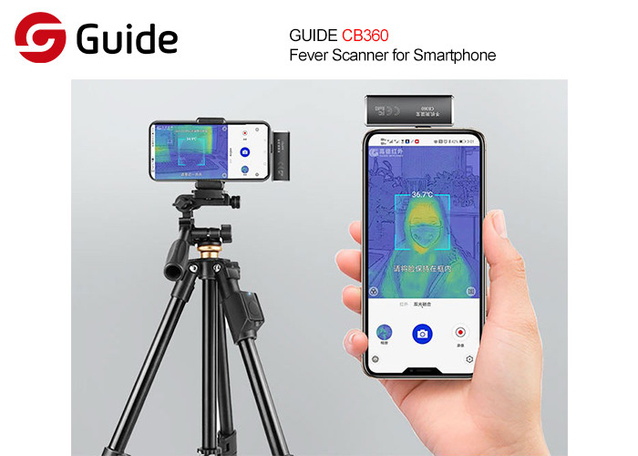 Sistema de detección infrarrojo de la fiebre de Smartphone, exactitud de la cámara 0,5 C de la toma de imágenes térmica
